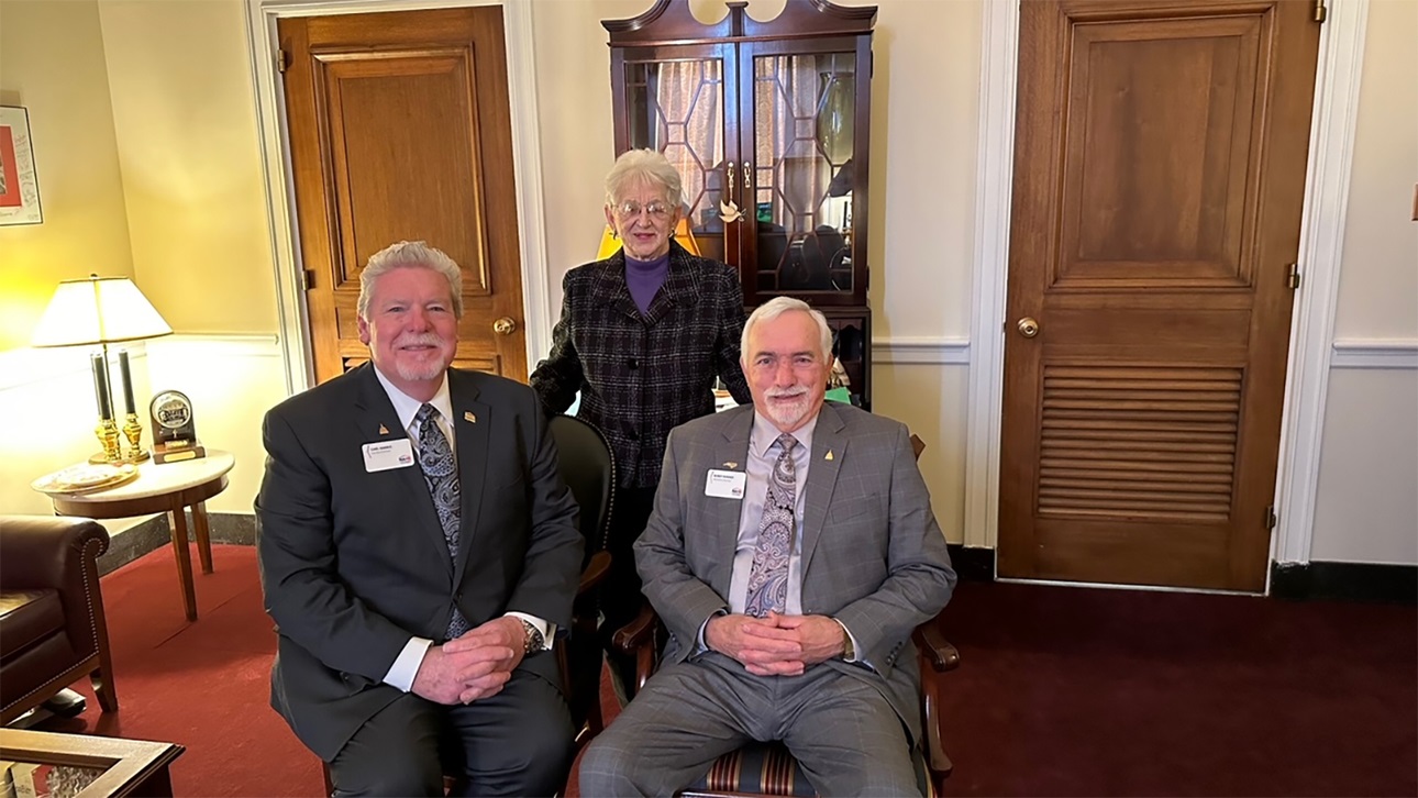 Rep. Virginia Foxx (R-N.C.), chairman of the House Education and the Workforce Committee, with First Vice Chairman Carl Harris and Second Vice Chairman Buddy Hughes.